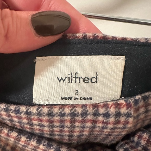 Aritzia Wilfred Wrap-Front Plaid Skirt - Picture 4 of 4